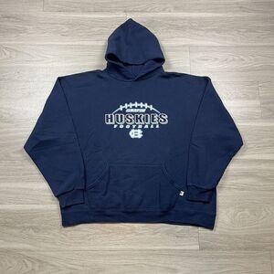 Vintage Hoodie Mens Extra Large Blue Russell Athletic Huskies 90s Fleece